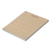 Brown Classic & Stylish Stationery Notizblock (Rotiert)