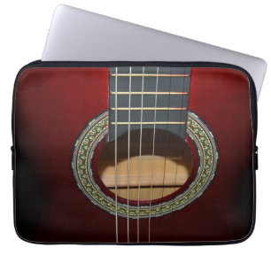 Brown_Classical_Guitar_13inch_Laptop_Sleeve. Laptopschutzhülle