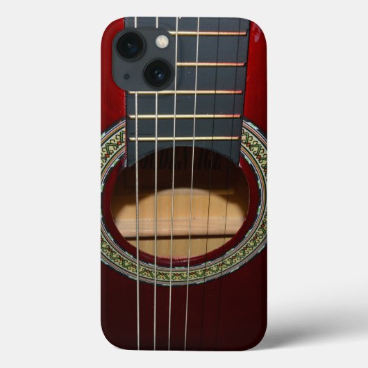 Brown Classical Guitar, Case-Mate iPhone Hülle (Rückseite)