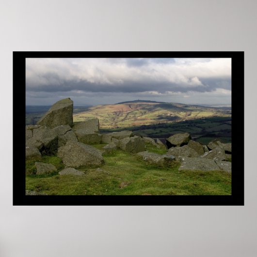 Brown Clee von Clee Hill. Poster von cARTerART (Vorne)