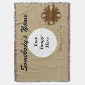 Brown Clover Ribbon Template von Kenneth Yoncich Decke (Vorderseite Vertikal)