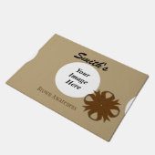 Brown Clover Ribbon Template von Kenneth Yoncich Fußmatte (Schrägansicht)