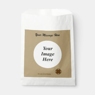 Brown Clover Ribbon Template von Kenneth Yoncich Geschenktütchen