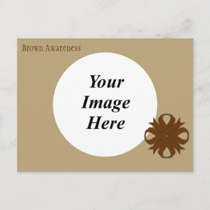 Brown Clover Ribbon Template von Kenneth Yoncich Postkarte