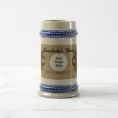 Brown Clover Ribbon Tmpl von Kenneth Yoncich Bierglas (Mittel)