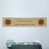 Brown Clover Ribbon von Kenneth Yoncich Banner (Messeveranstaltung)