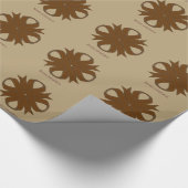 Brown Clover Ribbon von Kenneth Yoncich Geschenkpapier (Ecke)