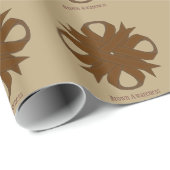 Brown Clover Ribbon von Kenneth Yoncich Geschenkpapier (Rolleneckpunkt)