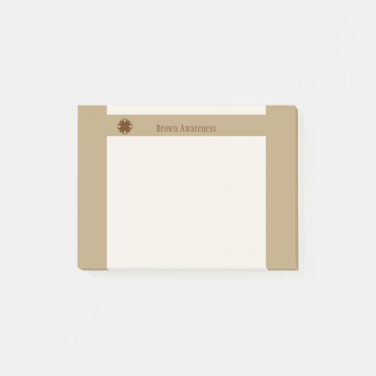 Brown Clover Ribbon von Kenneth Yoncich Post-it Klebezettel (Vorderseite)