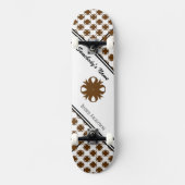 Brown Clover Ribbon von Kenneth Yoncich Skateboard (Vorderseite)