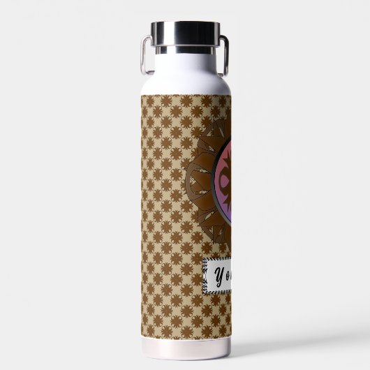 Brown Clover Ribbon von Kenneth Yoncich Trinkflasche (Vorne)