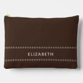 Brown Clutch Bag, Classic Rustic Style, for her Zubehörtasche (Vorderseite)