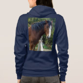 Brown Clydesdale Horse, Hoodie (Rückseite)