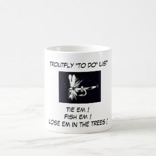 "Brown Coachman" - Forellenfliege "To Do List"-Tas Kaffeetasse