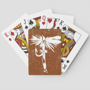 "Brown Coachman" trockene Fliege, Fliegenfischen, Spielkarten