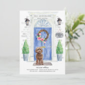 Brown Cockapoo Front Dove Moving Ankündigung (Stehend Vorderseite)