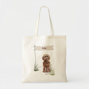 Brown Cockapoo Herzlichen Glückwunsch zum neuen H Tragetasche