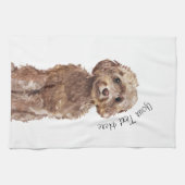 Brown Cockapoo Küchentücher (Horizontal)