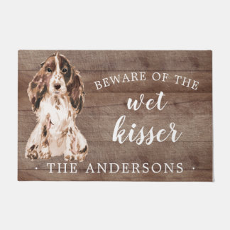 Brown Cocker Spanel Dog Personalisiert Dog Mat Fußmatte