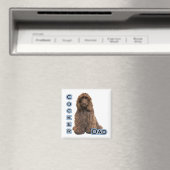 Brown Cocker Spaniel Vater 4 - Magnet (In Situ (Geschirrspüler))