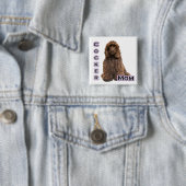 Brown Cocker Spanisch Mama 4 - Schaltfläche Button (Beispiel)