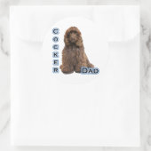 Brown Cocker Spanisch Vater 4 - Aufkleber (Tasche)