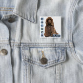 Brown Cocker Spanischer Vater 4 Button (Beispiel)