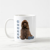 Brown Cocker Spanischer Vater 4 Kaffeetasse (Links)
