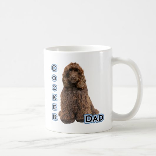 Brown Cocker Spanischer Vater 4 Kaffeetasse (Rechts)