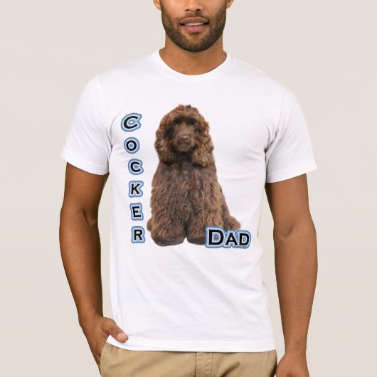 Brown Cocker Spanischer Vater 4 T-Shirt (Vorderseite)