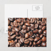 BROWN COFFEE BEANS FOTOGRAFIE BACKGRUNDS FOODS POSTKARTE (Vorne/Hinten)