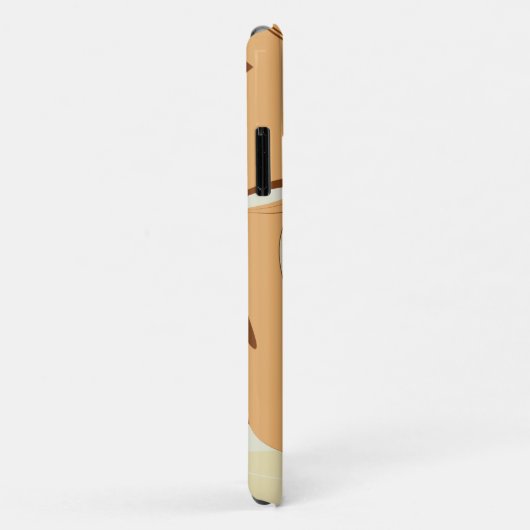 Brown Coffee Swirl Case-Mate iPhone Hülle (Hinten/Rechts)