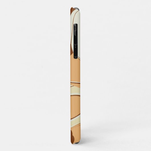 Brown Coffee Swirl Case-Mate iPhone Hülle (Hinten/Links)