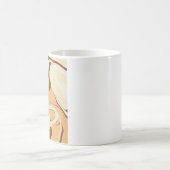 Brown Coffee Swirl Kaffeetasse (Mittel)