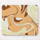 Brown Coffee Swirl Mousepad (Vorne)
