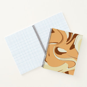 Brown Coffee Swirl Notizblock