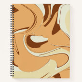 Brown Coffee Swirl Notizblock (Vorderseite)