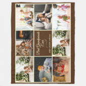 Brown Collage Großeltern Jubiläum Foto Gift Fleecedecke (Vorderseite)
