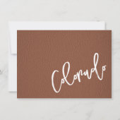 Brown Colorado Passport Danke Karte (Rückseite)