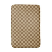 Brown Combination Classic Checkerboard by STaylor Badematte (Vorderseite Vertikal)