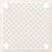 Brown Combination Classic Checkerboard von STaylor Glasuntersetzer (Rückseite)
