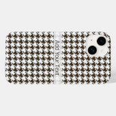 Brown Combination Hahnentrittmuster von Shirley Ta Case-Mate iPhone Hülle (Rückseite (Horizontal))