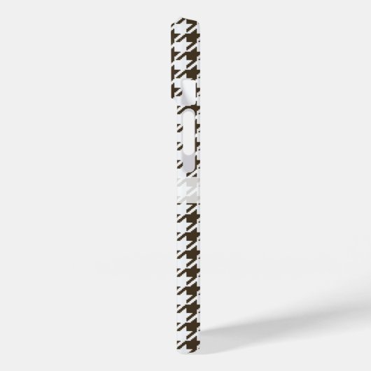 Brown Combination Hahnentrittmuster von Shirley Ta Case-Mate iPhone Hülle (Rückseite / Links)