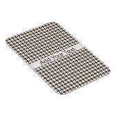 Brown Combination Hahnentrittmuster von Shirley Ta Magnet (Rechte Seite)