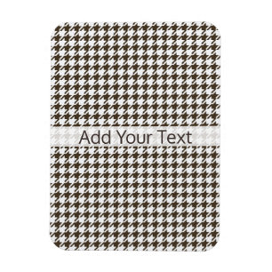 Brown Combination Houndstooth by Shirley Taylor Magnet