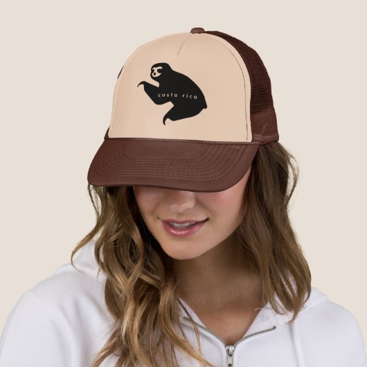 Brown Costa Rica Sloth Souvenir Hat Truckerkappe (Beispiel)