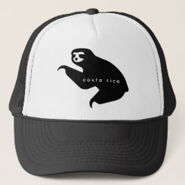 Brown Costa Rica Sloth Souvenir Hat Truckerkappe