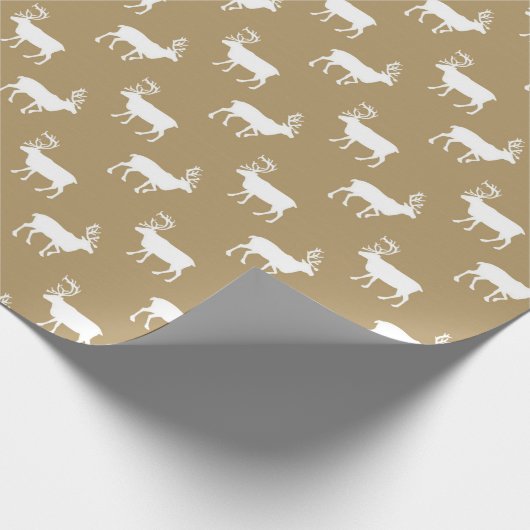 Brown Country-Elche-Papier Geschenkpapier (Ecke)