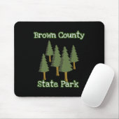 Brown County State Park Indiana Wald Holz Campi Mousepad (Mit Mouse)