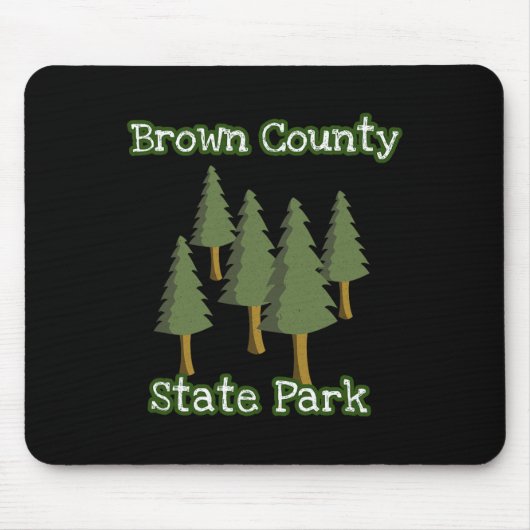 Brown County State Park Indiana Wald Holz Campi Mousepad (Vorne)